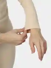 Кремовый термобелье женское комплект