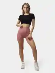 Розовый шорты (велосипедки) женские спортивные