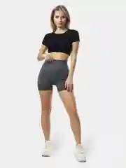 Серый шорты (велосипедки) женские спортивные