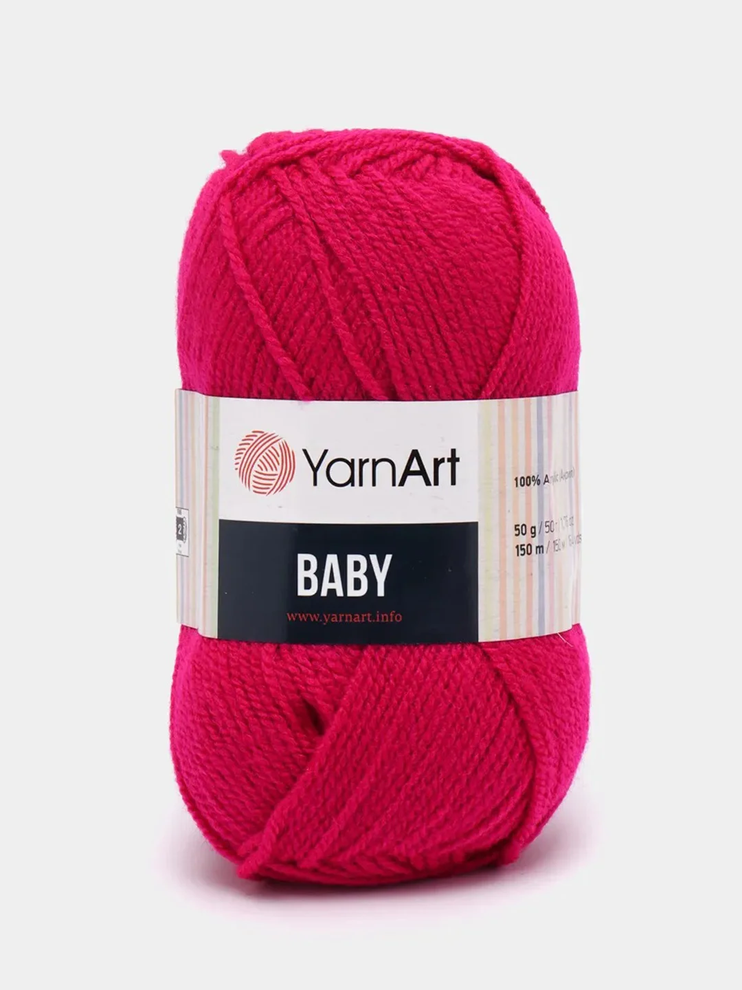 Вишнёвый пряжа YarnArt "Baby", 50г, 150м, 100% акрил