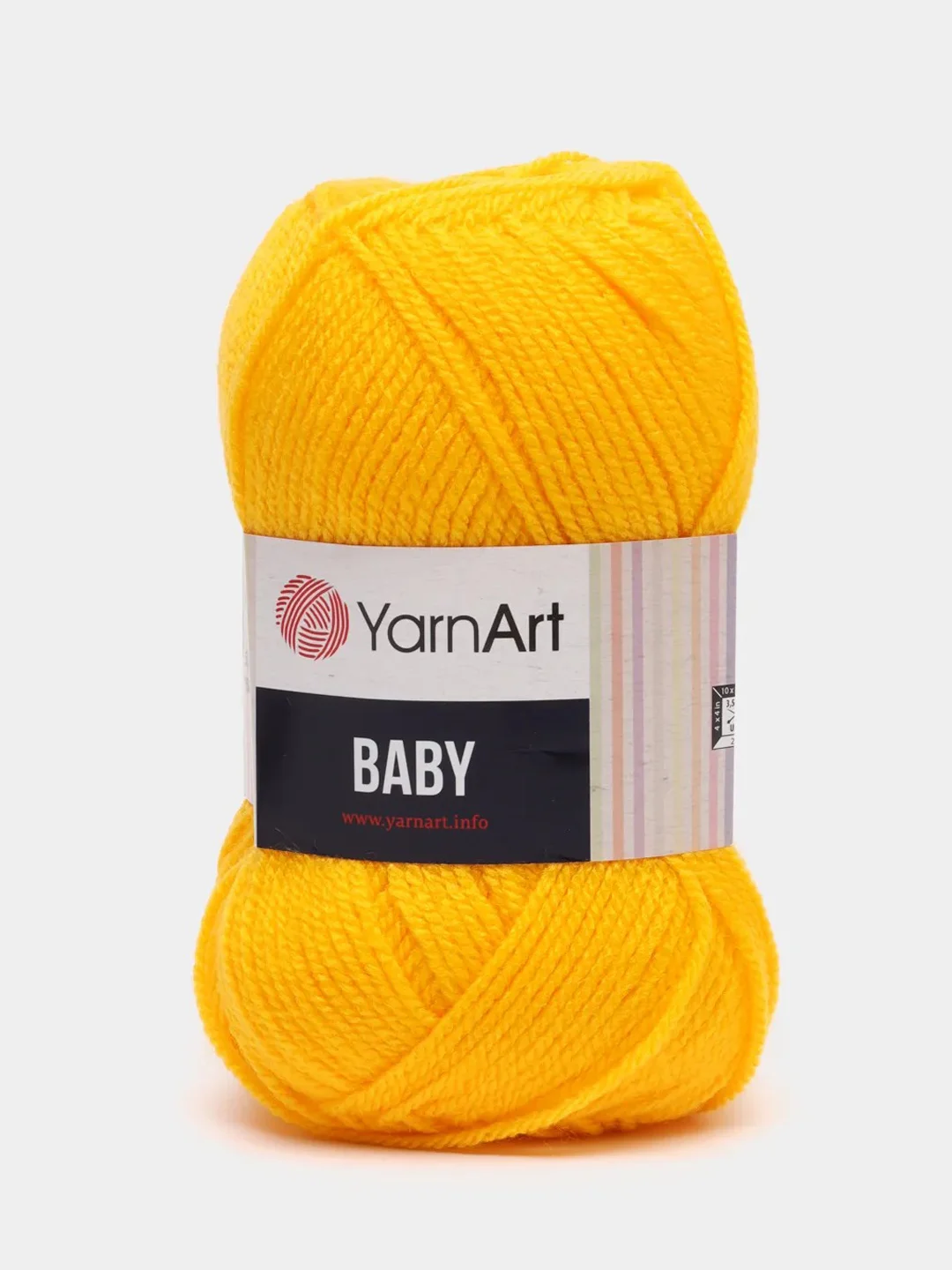 Желтый пряжа YarnArt "Baby", 50г, 150м, 100% акрил