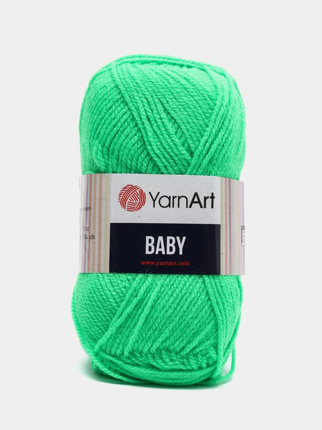 Зеленый пряжа YarnArt "Baby", 50г, 150м, 100% акрил