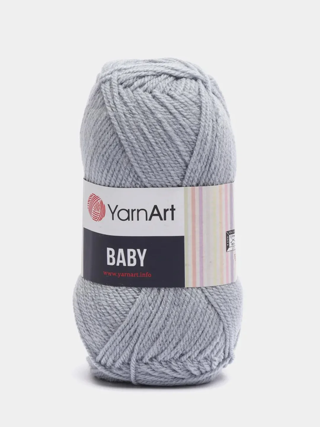 Тёмно-серый пряжа YarnArt "Baby", 50г, 150м, 100% акрил