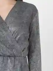 Черный платье женское, вечернее, с люрексом