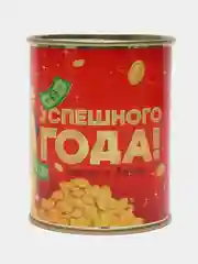 Алый новогодние мужские носки в банке
