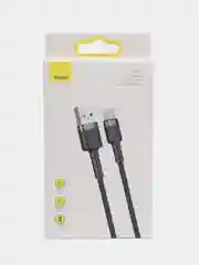 Серый кабель Baseus Type-C, Micro USB, Афон, 3 метра Apple/Самсунг/Хонор/Xiaomi/Андроид/Redmi