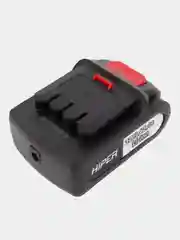 Дрель HIPER 12В, 30 Нм, 2 Ач, 0-350/0-1350 об/мин, 2 аккумулятора, Li-ion, БЗП 10 мм, кейс