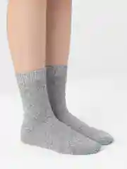 Серый женские носки, шерстяные, термо