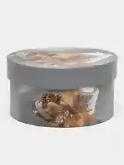 Голубой коробка подарочная новогодняя