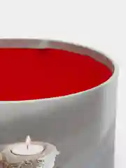 Голубой коробка подарочная новогодняя