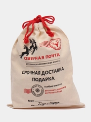 Мешок от Деда Мороза для подарка, новогодняя упаковка праздничная