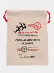 Мешок от Деда Мороза для подарка, новогодняя упаковка праздничная