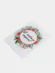 Кораллово-розовый открытки новогодние, формат А6