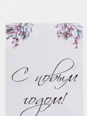 Коралловый открытки новогодние, формат А6