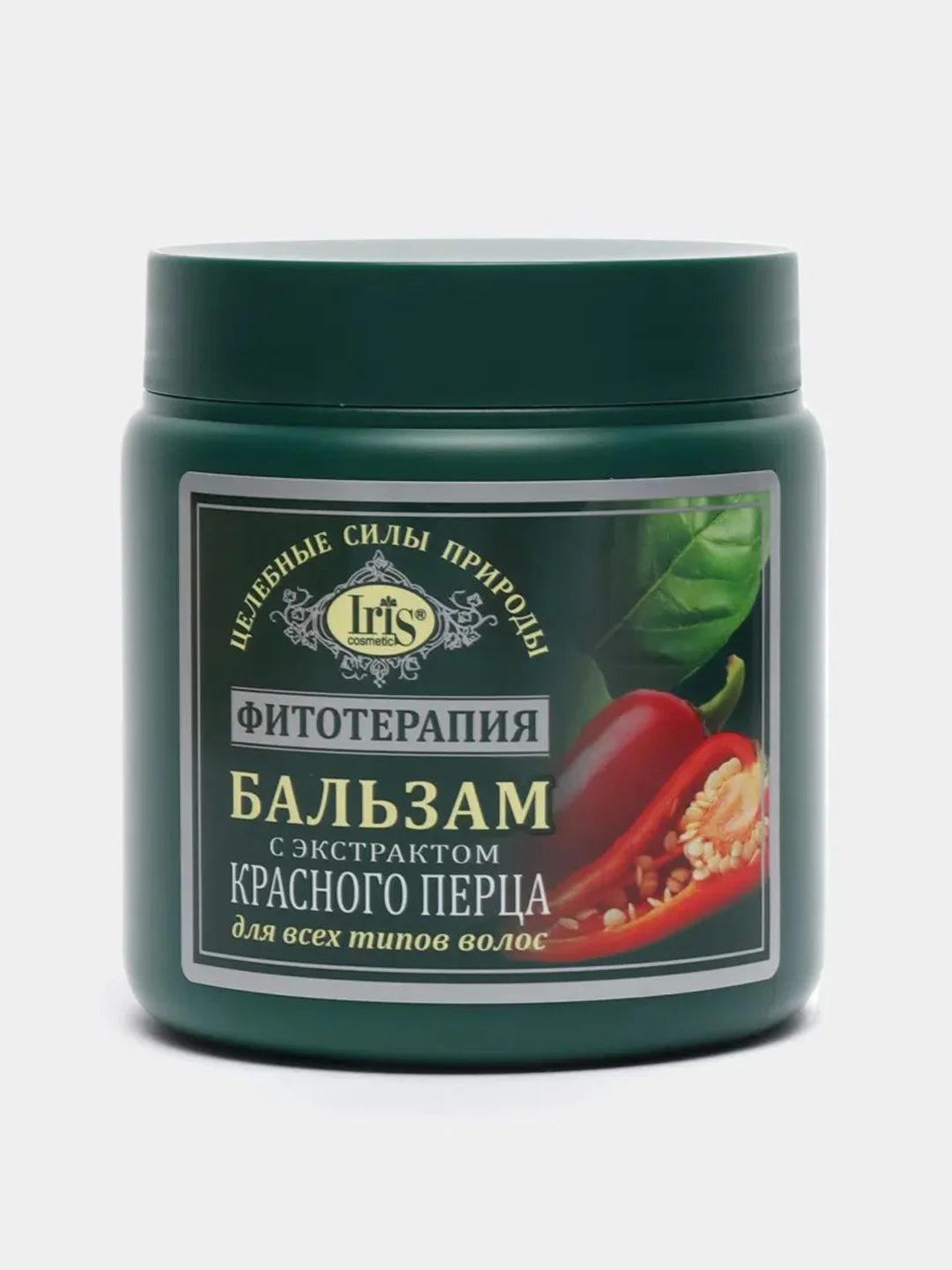 Красный бальзам-маска для роста волос ослабленных и окрашенных "Фитотерапия", 500 мл
