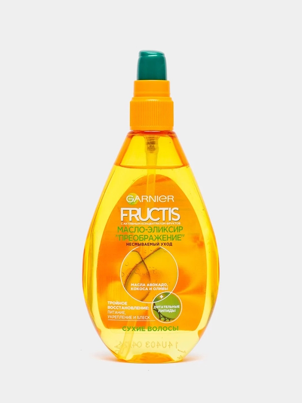 Масло-эликсир преображение для волос Garnier Fructis "Тройное восстановление"