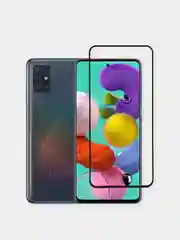 Черный защитное стекло на Samsung Galaxy A51 / A52 / A53 / S20 FE / Самсунг Галакси A51, черное