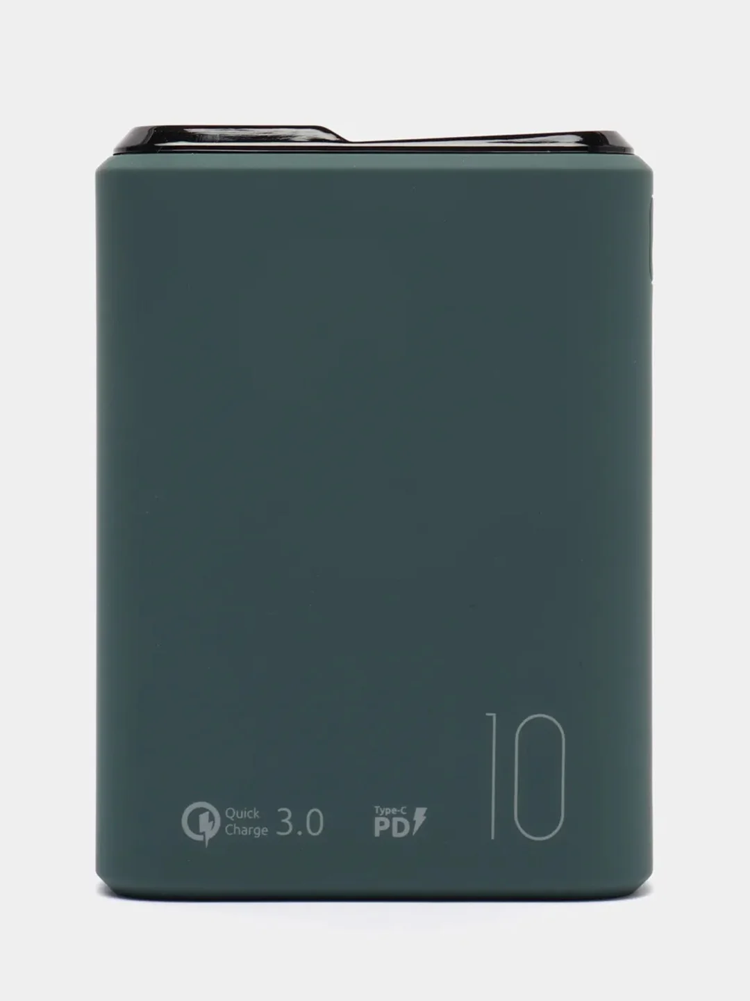 Зеленый внешний аккумулятор Olmio QS-10, 10000 mAh, с быстрой зарядкой 18W