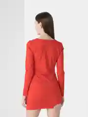 Красный женское платье