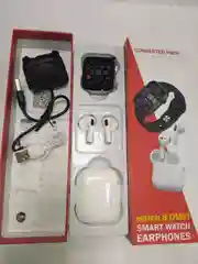 Белый умные часы Smart Watch 8 DM01, наушники в комплекте