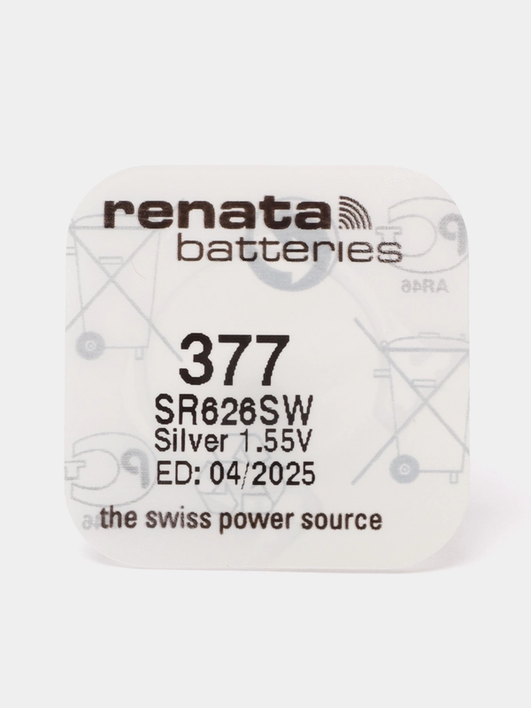 Батарейка для часов Renata 377 (SR626SW, AG4, LR626, R377, SR66)