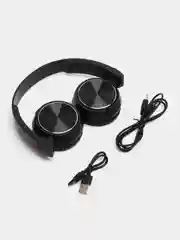Черный беспроводные Bluetooth-наушники с микрофоном (накладные)