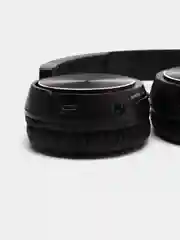 Черный беспроводные Bluetooth-наушники с микрофоном (накладные)