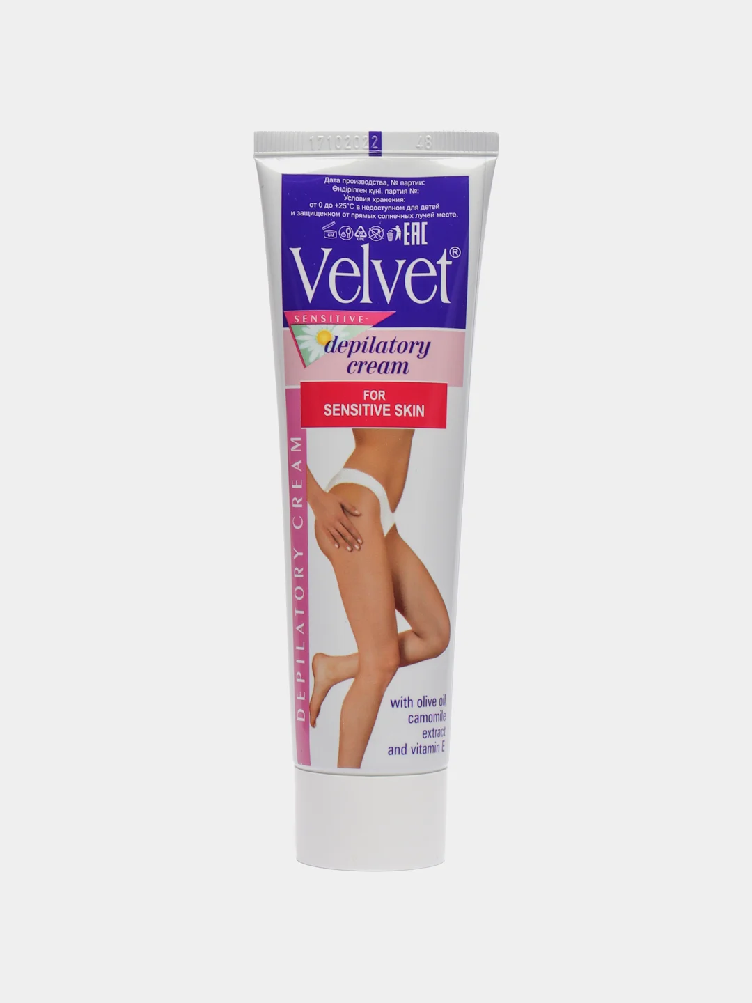 Крем для депиляции для чувствительной кожи Velvet 100мл
