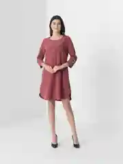 Пастельно-коралловый платье женское повседневное, прямого кроя, офисное, для беременных