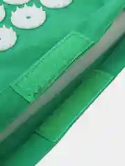 Зеленый массажный акупунктурный коврик с валиком (аппликатор Кузнецова) игольчатый