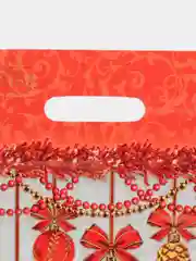Алый пакет новогодний 20 х 30 см (3, 5, 10 шт)