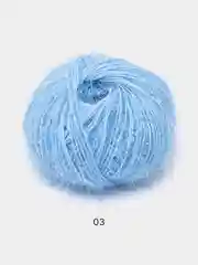Голубой пряжа YarnArt "Christmas", Полиамид, 50 г, 142 м