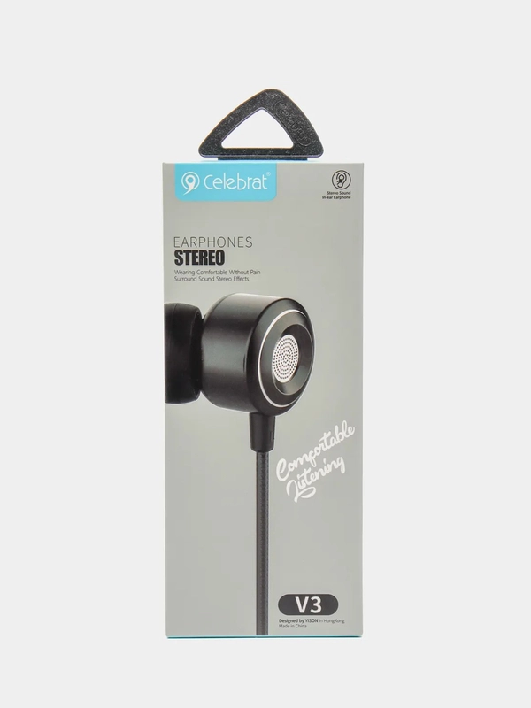 Проводные наушники Celebrate V3 Stereo, черные