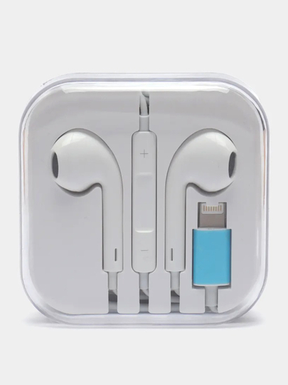 Наушники для iPhone 7, 8, Х, 11, 12, 13, 14, с Lightning / наушники для айфон