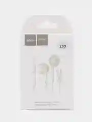 Белый наушники с микрофом вкладыши Hoco L10 Acoustic, Type-C разъём, длина 1.2 м