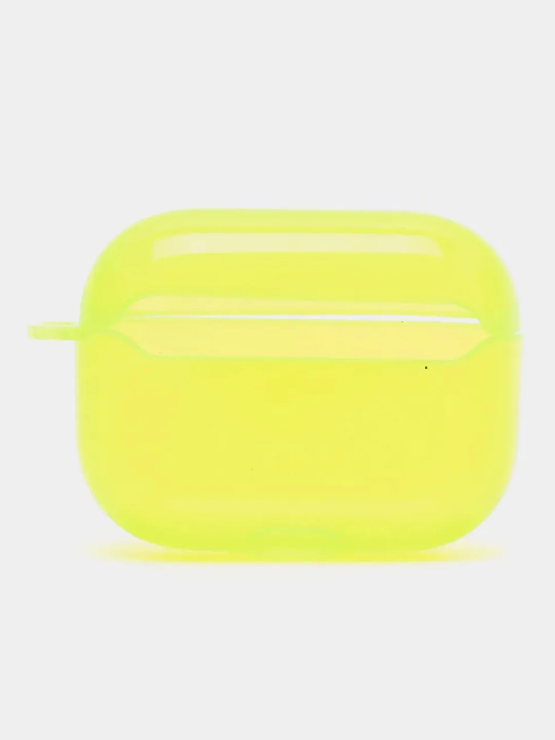 Лайм чехол для наушников Apple Airpods 1/2 Pro неоновый силиконовый прозрачный