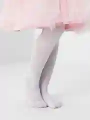 Колготки детские белые, ажурные, для девочек