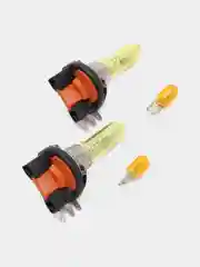 Лампа автомобильная галогенная SVS Yellow H1, H3, H4, H7, H8, H11, H27, HB3, HB4, H15, H16 + W5W