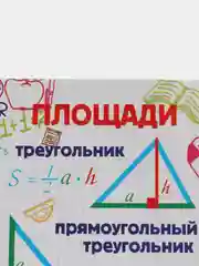 Закладки таблица умножения, площади, математические меры (длина, площадь, объем, вес, жидкость)