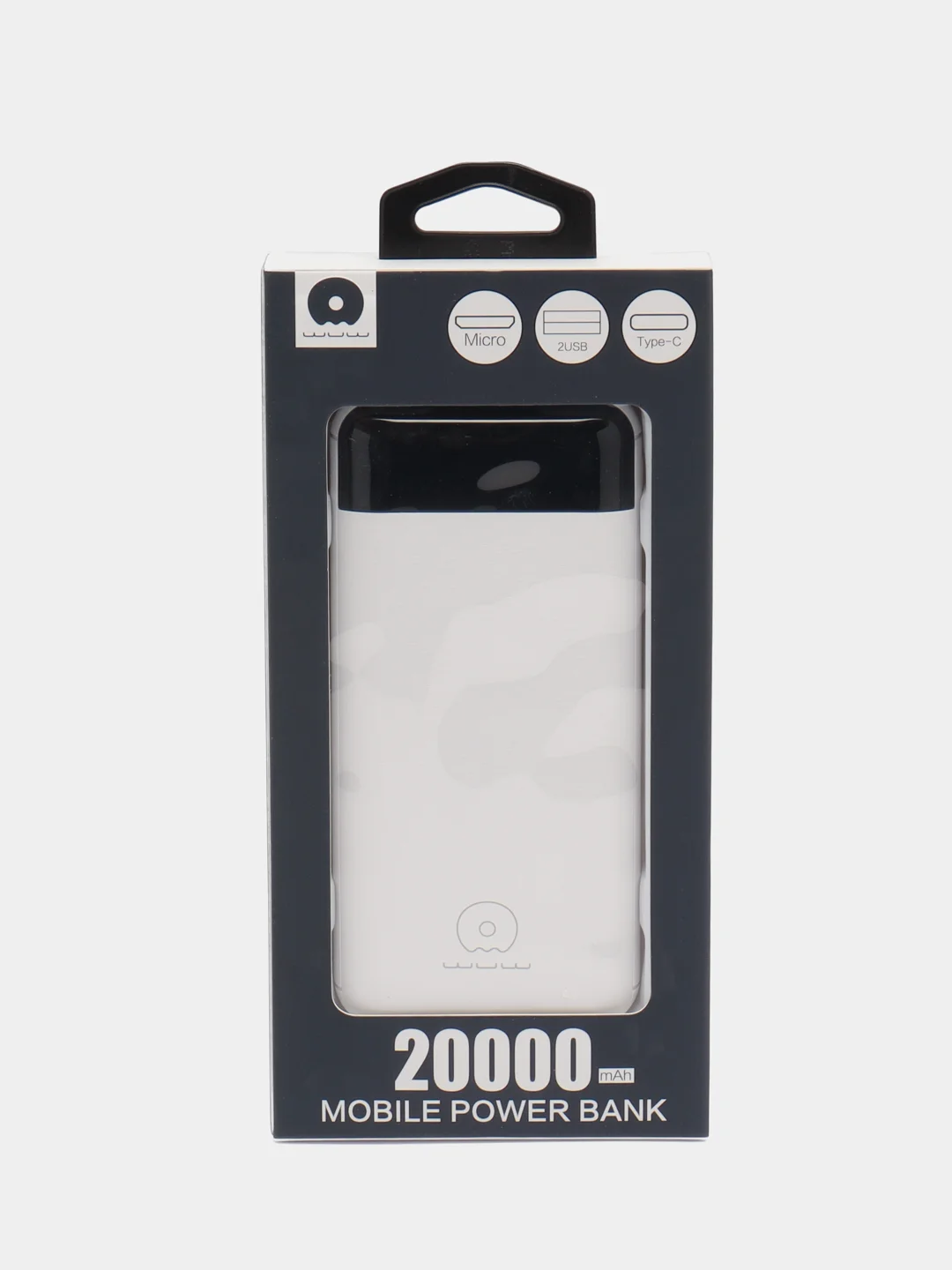 Белый внешний аккумулятор WUW Power bank, 20000 mAh