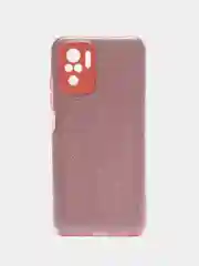 Розовый чехол Xiaomi Redmi Note 10 / Redmi Note 10S / Poco M5s блестящий с защитой камеры