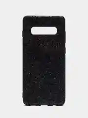 Черный чехол Samsung Galaxy S10+ / S10 Plus, Самсунг Галакси С10+, силиконовый с блестками