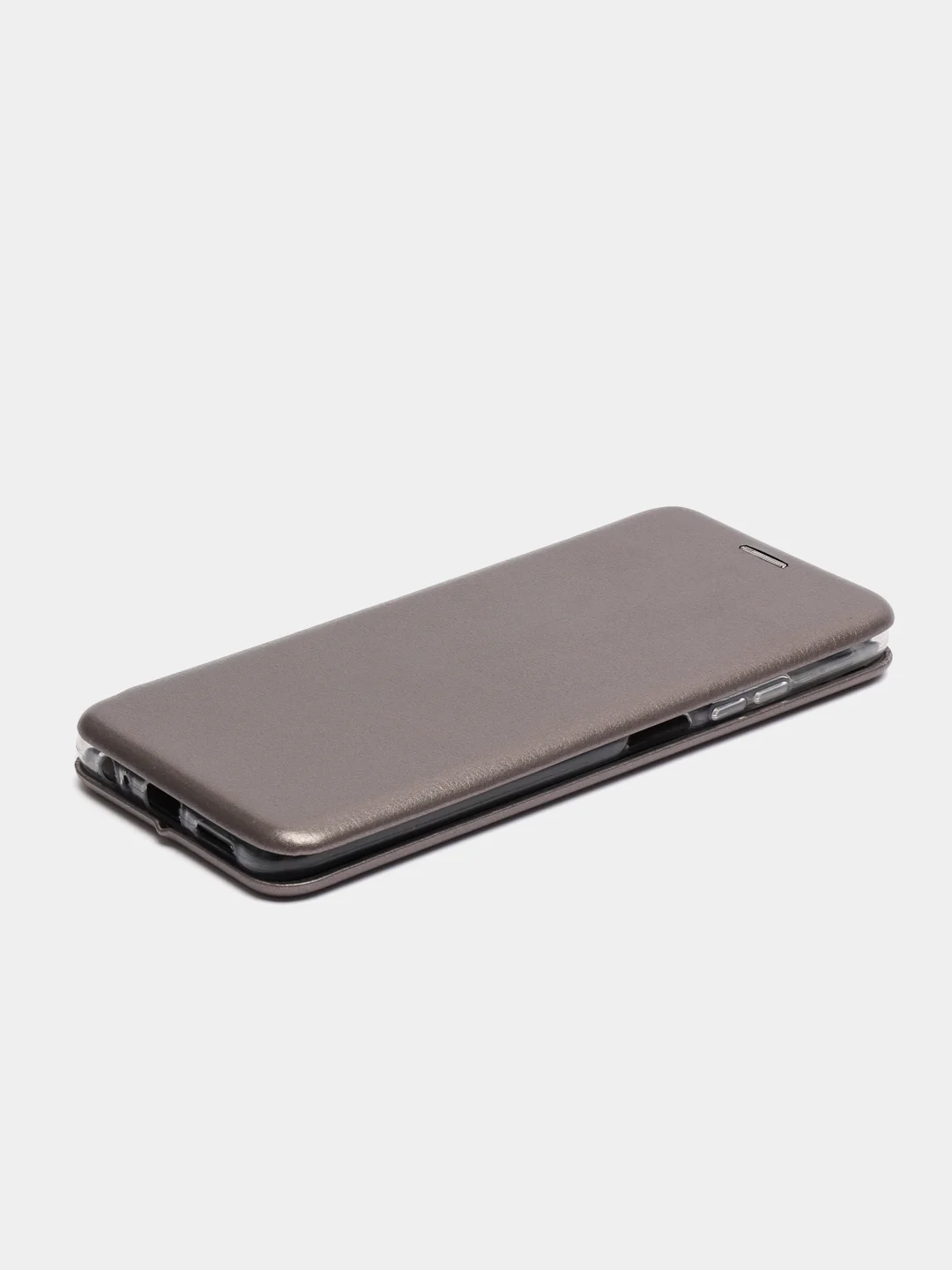 Серебряный чехол-книжка Xiaomi Redmi Note 10 / Redmi Note 10S / Poco M5s, Сяоми Редми Нот 10, 10С
