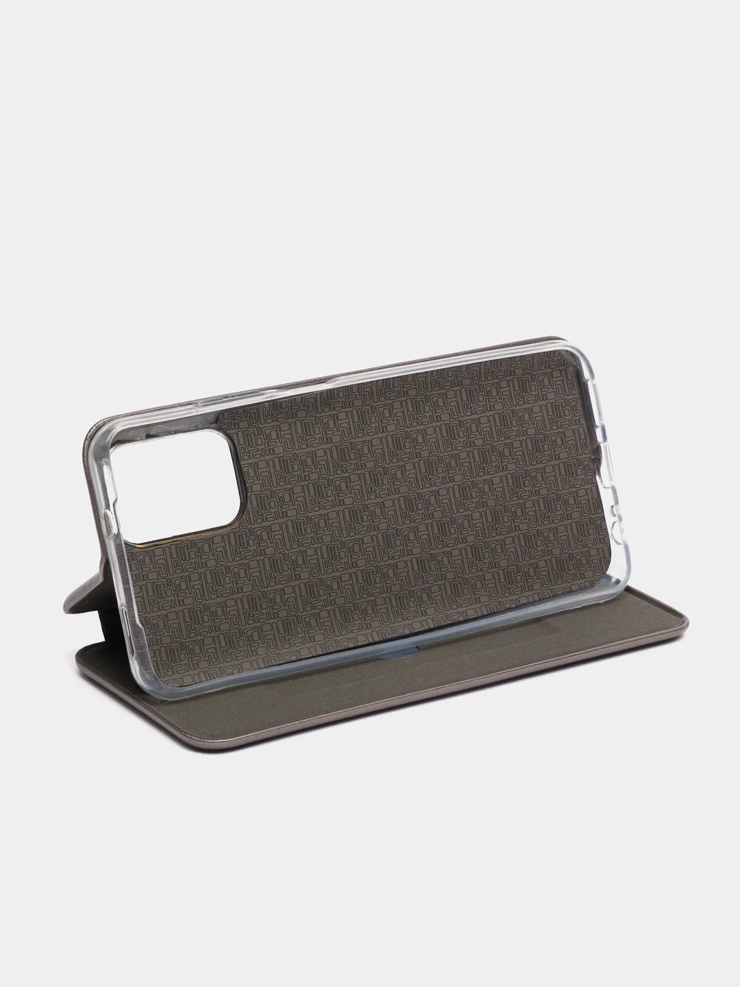 Серебряный чехол-книжка Xiaomi Redmi Note 10 / Redmi Note 10S / Poco M5s, Сяоми Редми Нот 10, 10С