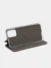 Серебряный чехол-книжка Xiaomi Redmi Note 10 / Redmi Note 10S / Poco M5s, Сяоми Редми Нот 10, 10С