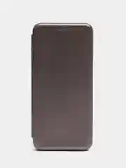 Серебряный чехол-книжка Xiaomi Redmi Note 10 / Redmi Note 10S / Poco M5s, Сяоми Редми Нот 10, 10С