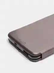 Серебряный чехол-книжка Xiaomi Redmi Note 10 / Redmi Note 10S / Poco M5s, Сяоми Редми Нот 10, 10С