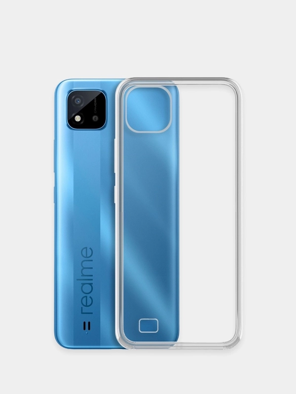Чехол Realme C20 / Realme C11 2021 прозрачный силиконовый