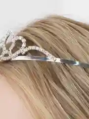 Белый корона для девочки, диадема детская, бижутерия