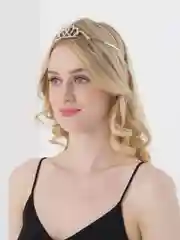 Серебряный корона для девочки, диадема детская, бижутерия